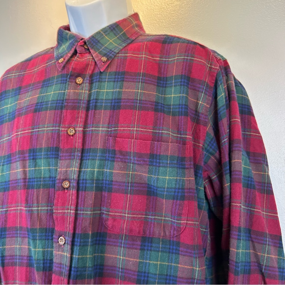 Pendleton‎ Red and Green Plaid Casual Shirt
